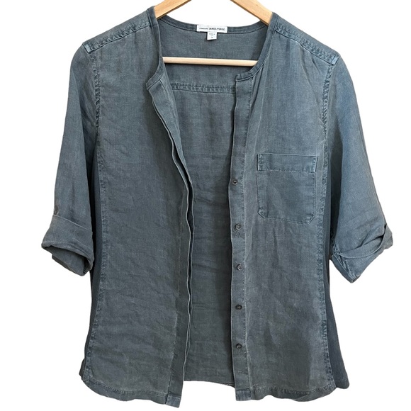 James Perse linen button down top - Picture 2 of 10
